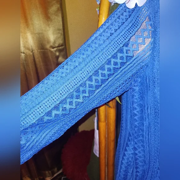 Crochet style lined tunic NWT - Picture 2 of 6